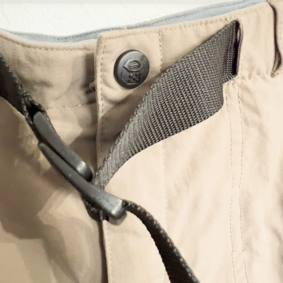 Mountain Hardwear Convertible Shorts Pants Mens Large Tan Khaki Hiking Outdoors - Picture 4 of 10